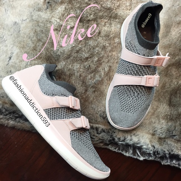 Nike Sockracer Flyknit women's gray pink s… - Picture 3 of 5